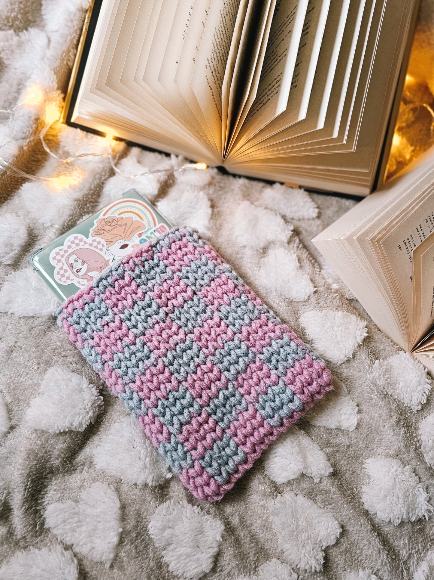 KINDLE CASE | PINK & GREY